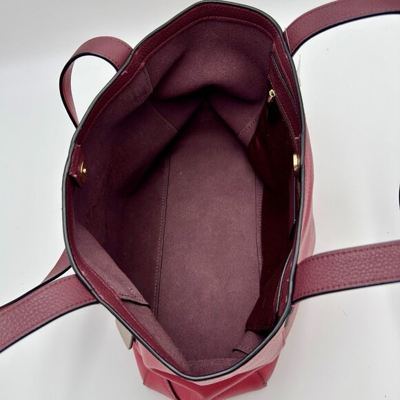 Coach C4063 Tote With Horse And Carriage IM Poppy Vintage Mauve Leather New $378 - Picture 7 of 7